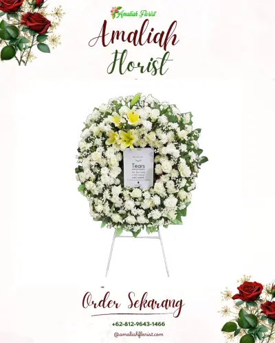 Krans Bunga Duka Cita di Pengiangan